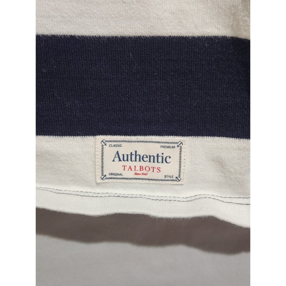 Authentic Talbots Nautical Stripe Rope‎ Heart Valentines Boat Neck Petite - Picture 3 of 6